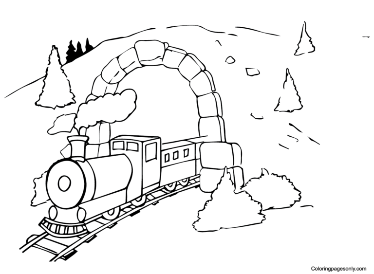 Polar Express Coloring Pages Printable for Free Download