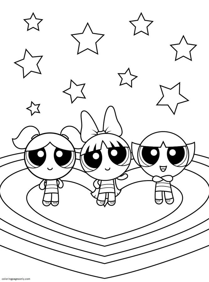 Powerpuff Girls Coloring Pages Printable for Free Download