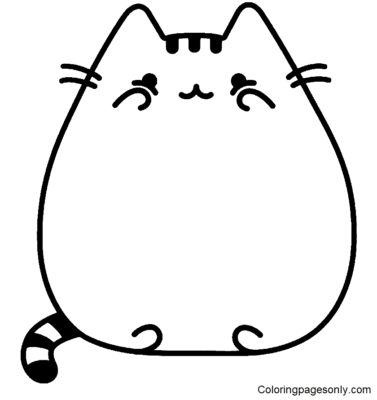 Pusheen Coloring Pages Printable for Free Download