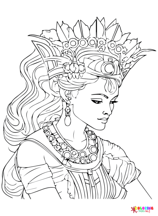 Queen Coloring Pages Printable for Free Download