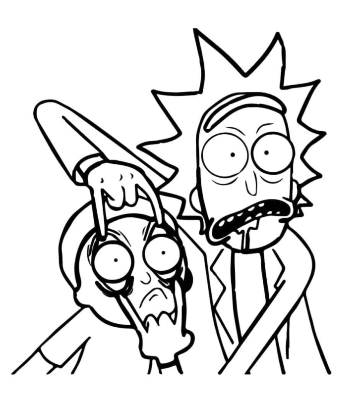 Rick and Morty Coloring Pages Printable for Free Download