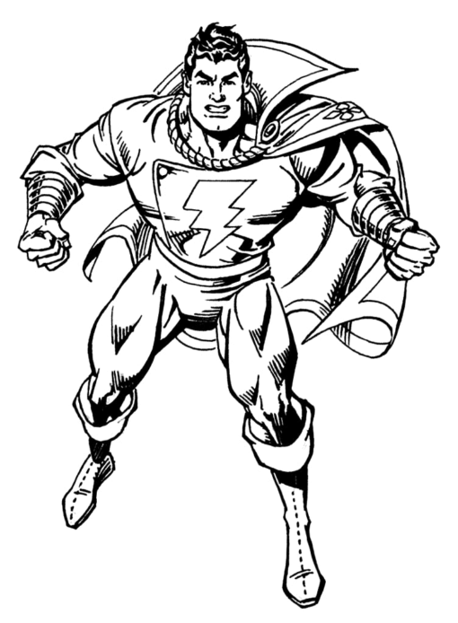 Shazam Coloring Pages Printable for Free Download