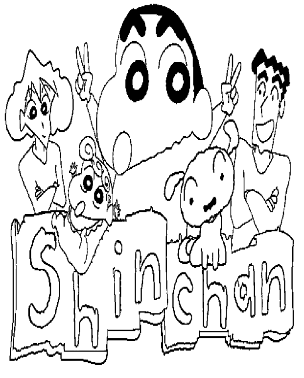 How to draw Shinchan and his Friends || Easy drawing || Shinchan - YouTube