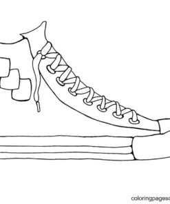 Shoe Coloring Pages Printable for Free Download