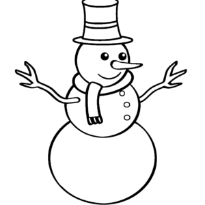 free snowman coloring pages for preschool