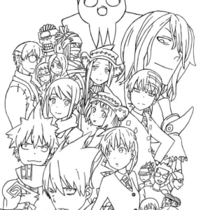 Soul Eater Colouring Book : For adults and for kids More then 50