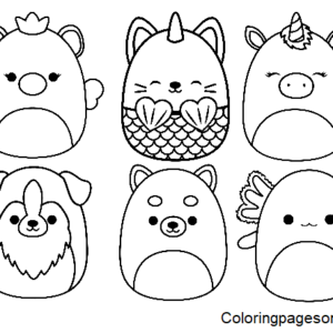🖍️ Squishmallows Taylor the Sloth - Printable Coloring Page for
