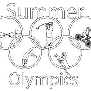 Football at the Summer Olympics coloring page printable game