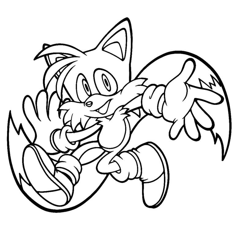 Tails Coloring Pages Printable for Free Download