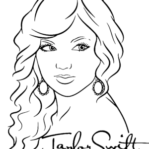 Taylor Swift Coloring Pages Printable for Free Download