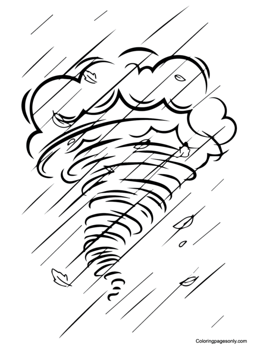 Tornado Coloring Pages Printable for Free Download
