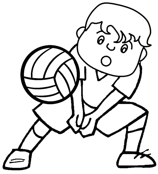 Volleyball Coloring Pages Printable for Free Download