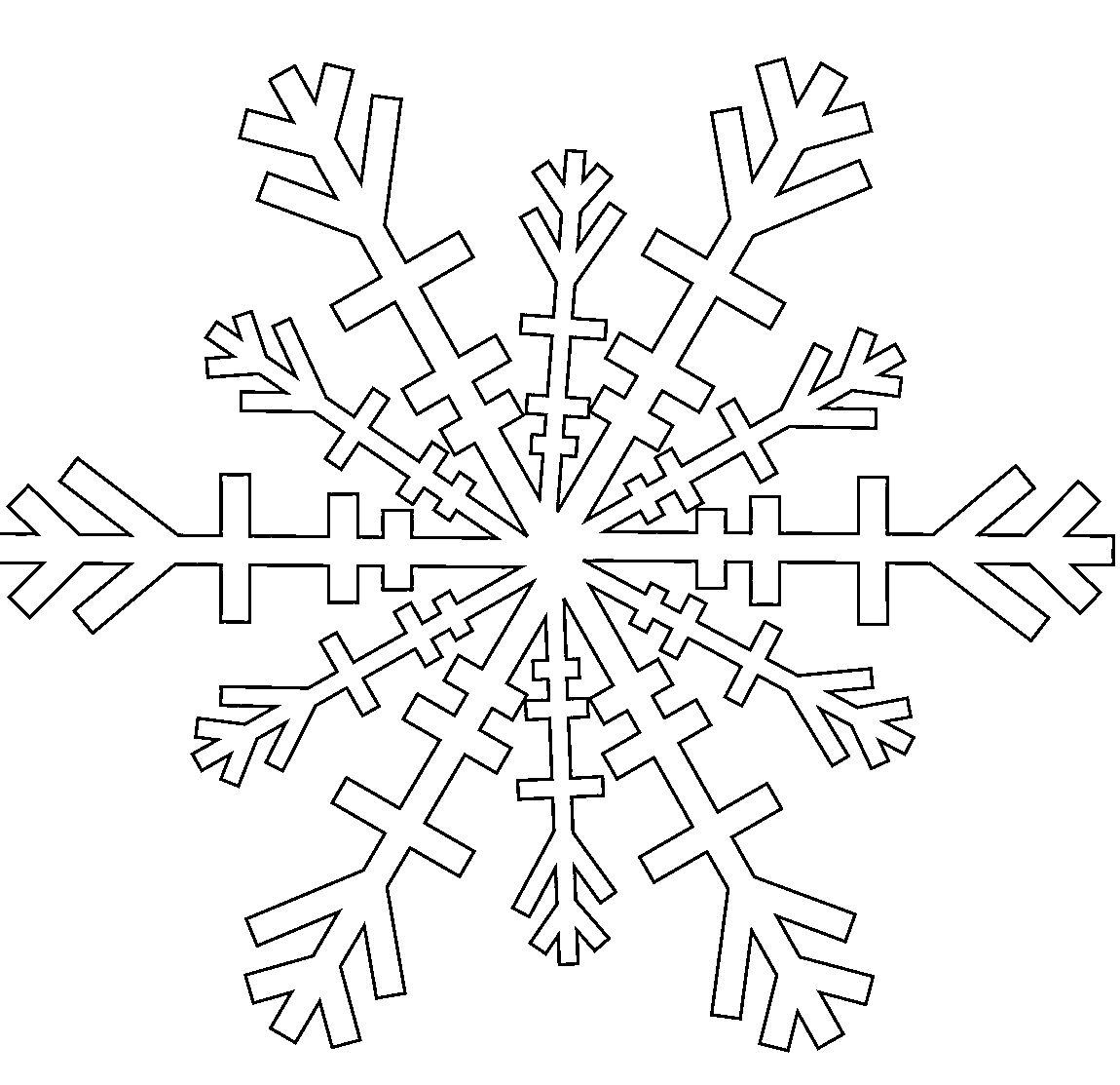 Snowflake Coloring Pages Printable for Free Download