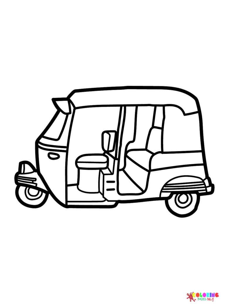 Tricycle Coloring Pages Printable for Free Download