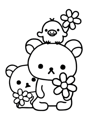 Rilakkuma Coloring Pages Printable for Free Download