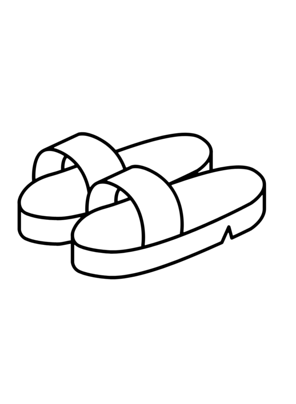 Sandals Coloring Pages Printable for Free Download