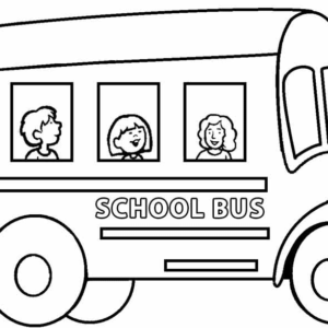 School Bus Coloring Pages Printable for Free Download