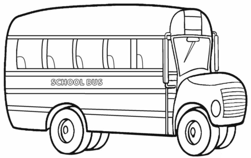 School Bus Coloring Pages Printable for Free Download