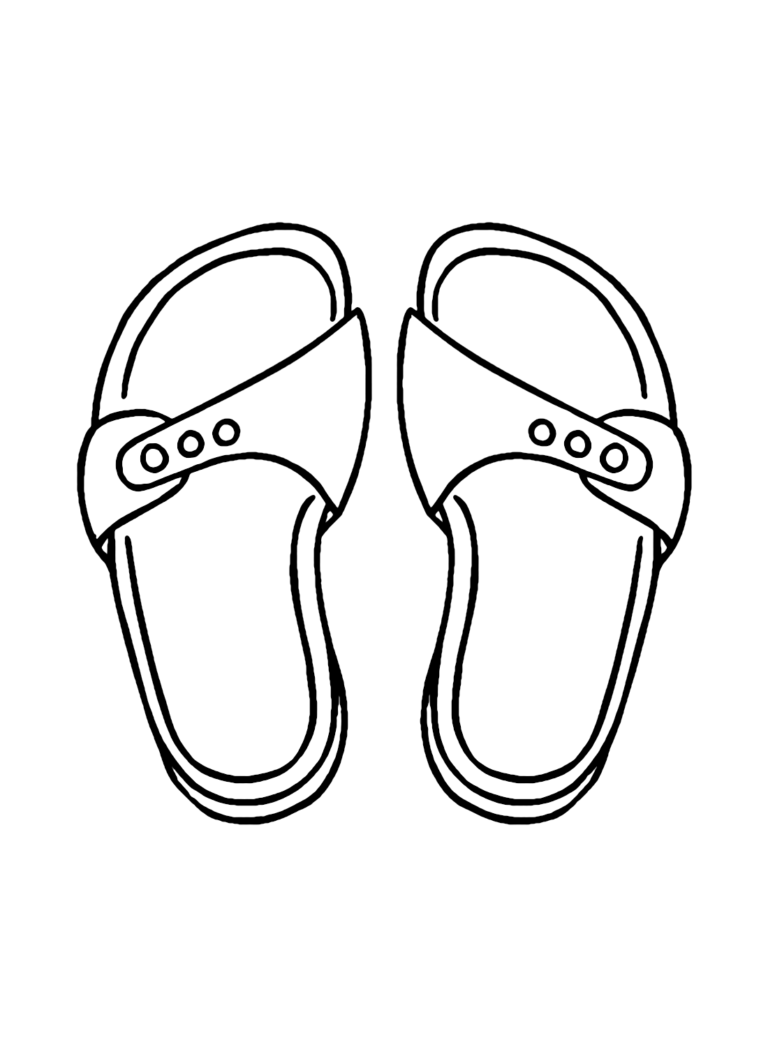 Sandals Coloring Pages Printable for Free Download