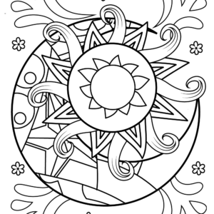 Sun coloring pages to download and print for free