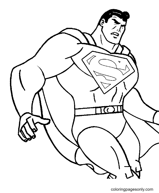 Superman Coloring Pages Printable for Free Download