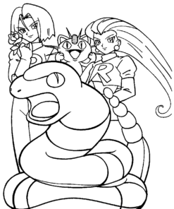 Team Rocket Coloring Pages Printable for Free Download