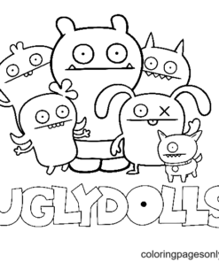 UglyDolls Coloring Pages Printable for Free Download