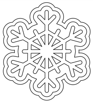 Snowflake Coloring Pages Printable for Free Download