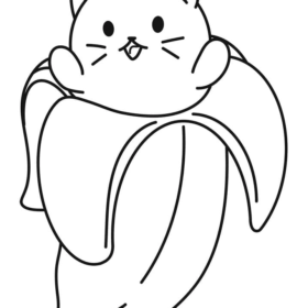 Bananya Coloring Pages Printable for Free Download