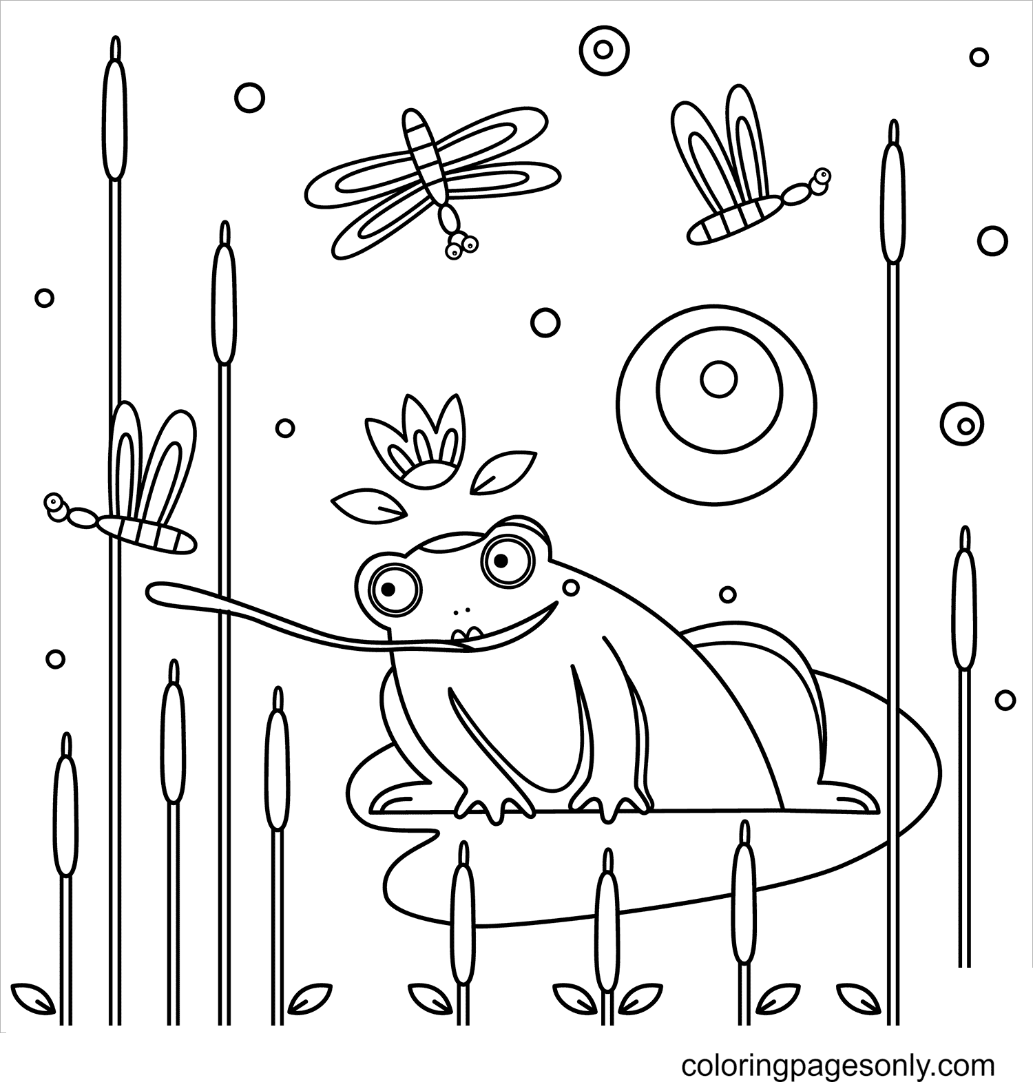 Frog Coloring Pages Printable for Free Download