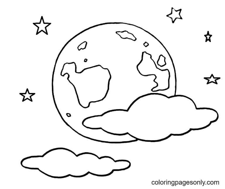 Moon Coloring Pages Printable for Free Download