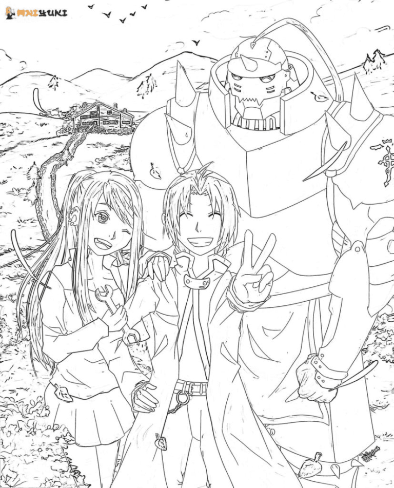 Fullmetal Alchemist Coloring Pages Printable for Free Download