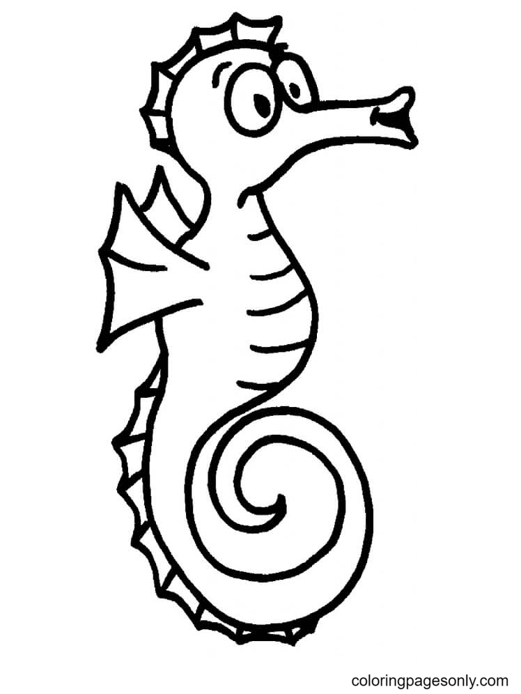 Seahorse Coloring Pages Printable for Free Download