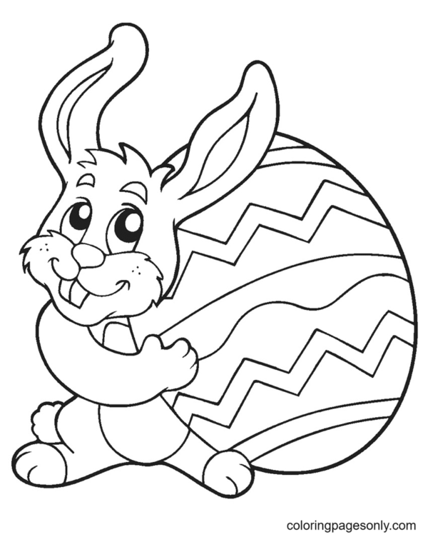 Easter Bunny Coloring Pages Printable for Free Download