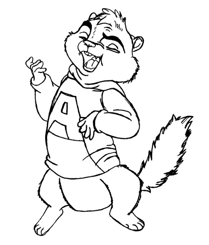 Alvin and the Chipmunks Coloring Pages Printable for Free Download