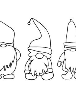 Gnome Coloring Pages Printable for Free Download