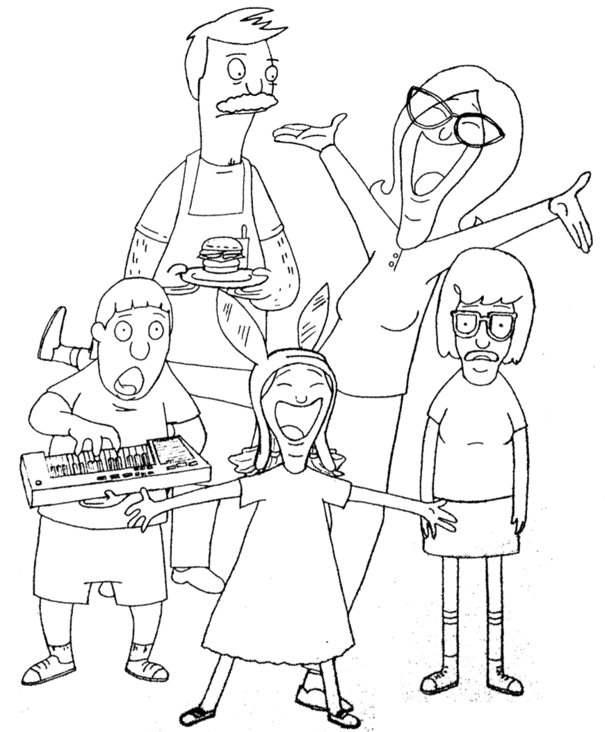 Bob S Burgers Coloring Pages Printable For Free Download