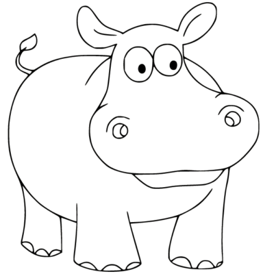 Hippo Coloring Pages Printable for Free Download