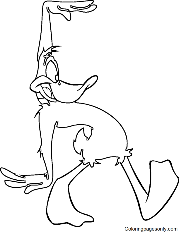 Daffy Duck Coloring Pages Printable for Free Download