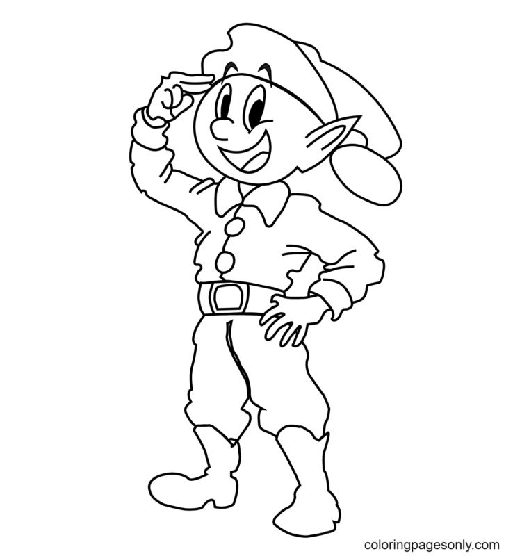 Elf Coloring Pages Printable for Free Download