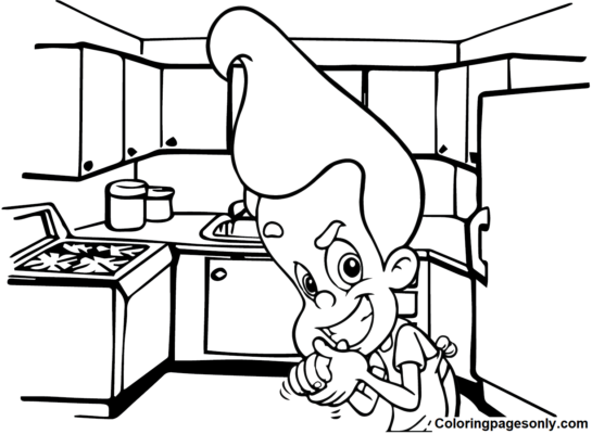 Jimmy Neutron Coloring Pages Printable For Free Download