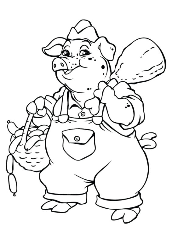 Pig Coloring Pages Printable for Free Download