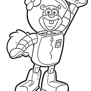 Sandy Cheeks Coloring Pages Printable for Free Download