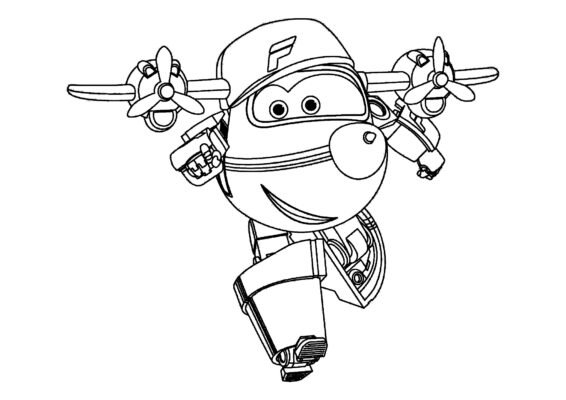 Super Wings Coloring Pages Printable for Free Download