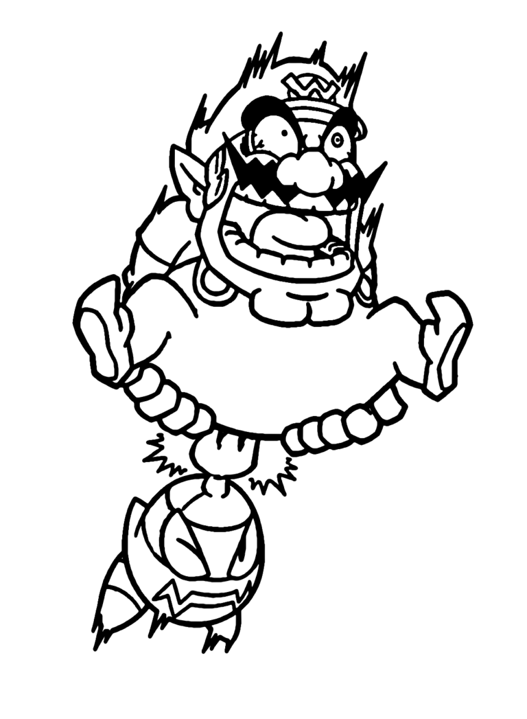 Wario Coloring Pages Printable For Free Download