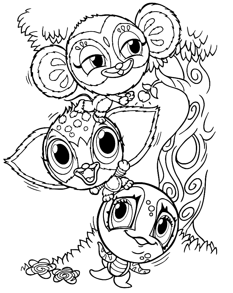 Zoobles Coloring Pages Printable for Free Download