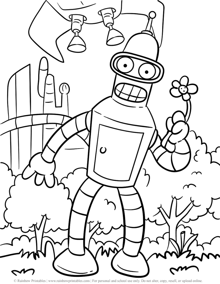 Futurama Coloring Pages Printable for Free Download