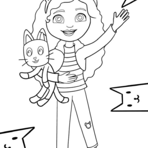 Gabby's Dollhouse Coloring Pages Printable For Free Download