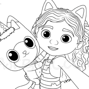 Gabby's Dollhouse Set of THREE Coloring Pages Instant Download Activity  Sheets Fan Art -  Canada