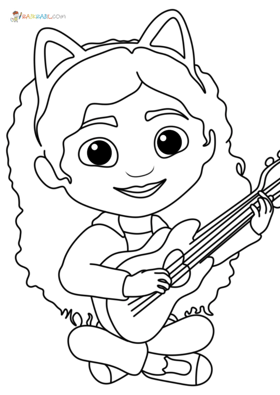 Gabby's Dollhouse Coloring Pages Printable for Free Download